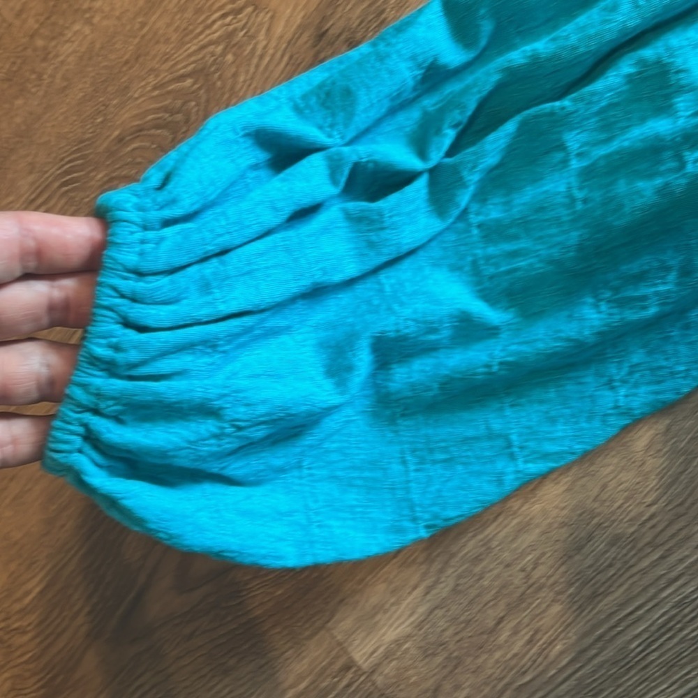 Free People Teal Hudson Mini Dress Size Medium - Picture 6 of 10